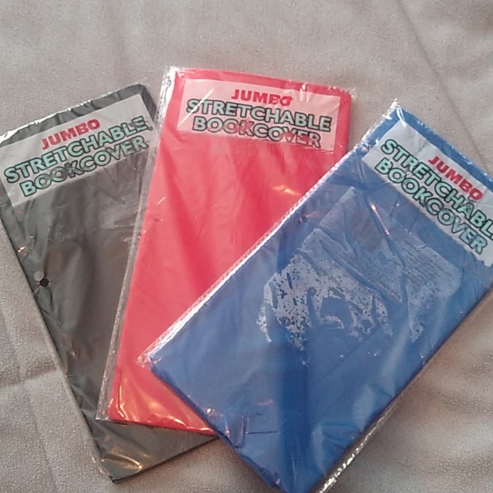 💗💗 2/$30💗💗📚Book Covers-3 Pack! Red, Blue, and Black 📚